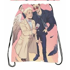 Сумка-мешок для обуви Благие знамения, Good Omens №1 Migom