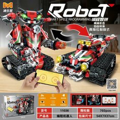 Конструктор набор Robot Робот- трансформер 2 в 1 703 детали Планета конструкторов