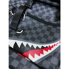 Рюкзак серый школьный унисекс для ноутбука Зубастая пасть Sure Laptop