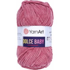 Пряжа YarnArt Dolce Baby пыльная роза (751), 100%микрополиэстер, 85м, 50г, 2шт