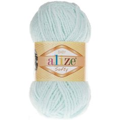 Пряжа Alize Softy водяная зелень (15), 100%микрополиэстер, 115м, 50г, 3шт