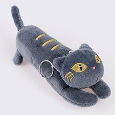 Мягкая игрушка «Кот» на брелоке, 16 см, цвет микс Россия