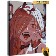 Картины по номерам Человек бензопила аниме 40x50