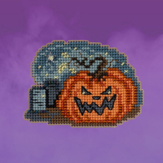 Graveyard Pumpkin (Недобрая тыква) #MH182326 Mill Hill Набор для вышивания 7.6 x 5.7 см Счетный крест