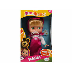 357881 Кукла Маша И медведь маша 25см, озвуч, кор карапуз в кор.18шт