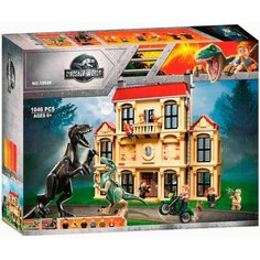Конструктор Нападение индораптора в поместье Локвуд, 1019 деталей / Совместимый с Jurassic World 75930 Lion King