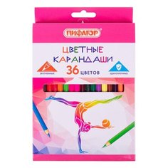 Карандаши Unitype цветные пифагор для девочек быстрее. - (4 шт)
