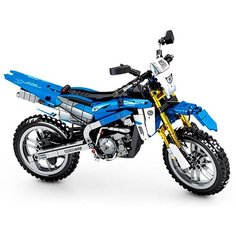 Конструктор Sembo Block, 701715, кроссовый мотоцикл, 799 деталей, цвет: синий