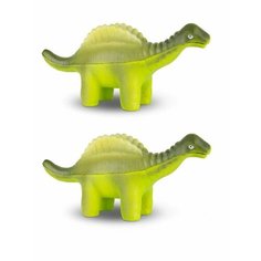 ДВЕ Игрушки-антистресс Сквиш Динозавр Гигантспинозавр 15 см Maxitoys
