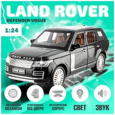 Детская металлическая машинка Land Rover Defender Vogue 1:24 Che Zhi