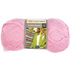 Пряжа Yarnart Super Merino розовый (6509), 75%акрил/25%шерсть, 300м, 100г, 5шт