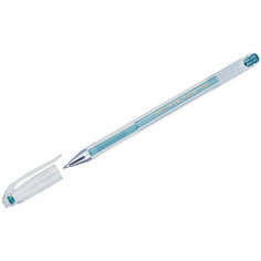 Ручка гелевая Crown "Hi-Jell Metallic" зеленая металлик, 0,7мм, 12 штук, 001961