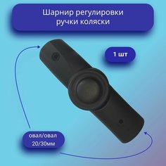 Шарнир ругулировки ручки коляски овал-овал Нет бренда