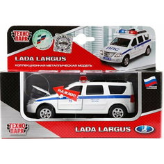 Машина "Лада Ларгус Полиция" металлическая инерционная, Технопарк