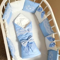 Бортики в кроватку для новорожденных Прованс Мамина Радость
