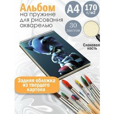 Альбом планшет для рисования акварелью мультфильм Соник Альбомы
