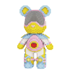 3D конструктор пластиковый медведь BearBrick Космо 32 см Mpin