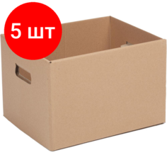 Комплект 5 штук, Короб архивный 390х320х295 Attache Economy