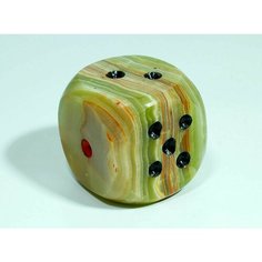 Кубик для настольных игр из натурального камня оникс. T&Z Mineral