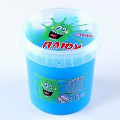 Слайм Плюх, контейнер 140 гр, голубой