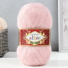 Пряжа "Kid Royal 50" 62% мохер, 38% полиамид 500м/50гр (161 пудра) Alize