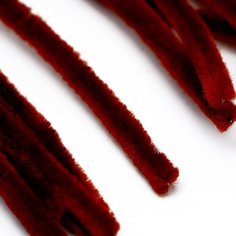Проволока с ворсом для поделок и декора набор 50 шт, размер 1 шт. 30 × 0,6 см, цвет коричневый Noname