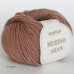 Пряжа Seam Merino Aran Сеам Мерино Аран, 17 пралине, 100% мериносовая шерсть экстрафайн супервош, 50г, 87м, 1 моток