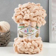 Пряжа "Puffy" 100 процентов микрополиэстер 9м/100г (310 св. бежевый) Alize
