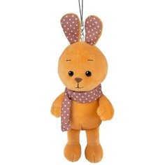 Мягкая игрушка «Кролик рыжий», с цветными ушками, 13 см Maxitoys