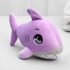 Мягкая игрушка "Акула", цвет фиолетовый Milo Toys