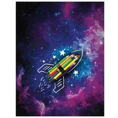 Мешок для обуви 420 х 340 мм, Calligrata МСО-5С, (мягкий полиэстер, плотность 210D), "Вперёд к знаниям"