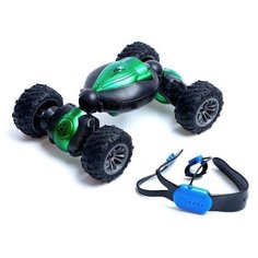 Машинка-перевёртыш HYPER SKIDDING с управлением жестами, цвет зелёный Нет бренда