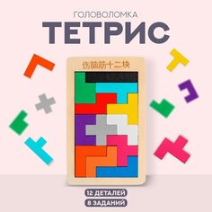 Головоломка «Тетрис» мини 10х16х0,6 см Россия