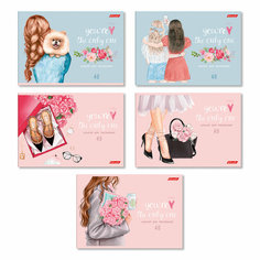 Альбом для рисования 40 л, блестки, 100 г/м2 A4 на скобе 000230 Девичьи грёзы Svetoch