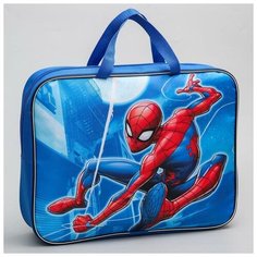 MARVEL Папка с ручками А4, 35х27 см, текстиль, Человек-паук