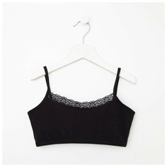 Топ для девочки, цвет чёрный, рост 146-152 см Doness