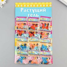 Растущий гель Бабочки (набор 12 пакетов) 28x17 см Китай