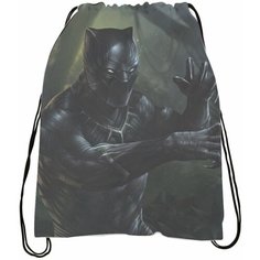 Мешок для обуви Чёрная пантера - Black Panther № 3 Bugrikshop