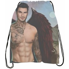 Мешок - сумка для обуви Kлуб Poмaнтики: Ceкpeт Heбec № 4 Bugrikshop