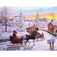 Картина по номерам Старомодное Рождество 40х50 см АртТойс