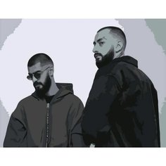 Картина по номерам Мияги и Энди Панда 40х50 см АртТойс