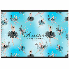 Альбом для рисования 48 л Балеринки 11064-EAC Academy Style