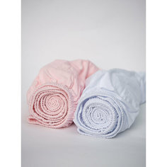 Простыня в детскую кроватку Li-Ly 60х120 см (набор 2 шт) трикотажная на резинке