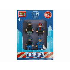 358909 Конструктор фигурки полиция, 4 шт. Город мастеров в кор.2*40шт