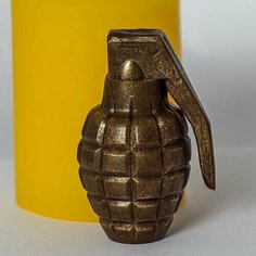 Силиконовая форма для мыла Граната 3D, для свечей гипса 1шт 7 х 4 х 3см Нет бренда