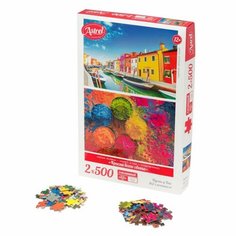 Астрель. Набор пазлов 2в1.2х500. Краски всего света. в к 29,2x19x3,8 см Origami