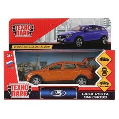 Модель VESTA-CROSS-GD Lada Vesta SW Cross золотой Технопарк в коробке