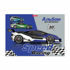 Альбом для рисования на клею ErichKrause Speed Racing А4 30 листов