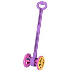 Каталка Весёлые колёсики с шариками фиолетово-розовая 760 Норд /10/ Euroline