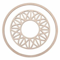 Основа для ловца снов Rayher "Диск в стиле модерн и кольцо", дерево, натуральный цвет